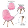 Flash Furniture Kids Shaggy Dog Light Pink Accent Chair DL-DA2018-1-LP-GG